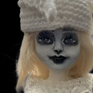 OOAK “ Bunny Reborn” White and Black Fashion Doll